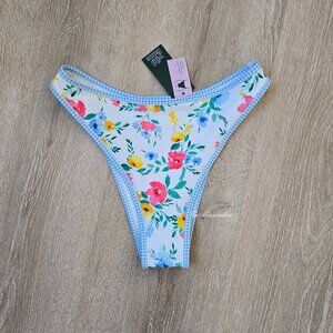 High Leg Cheeky Bikini Wild Fable Size Small New With Tags Nylon Spandex